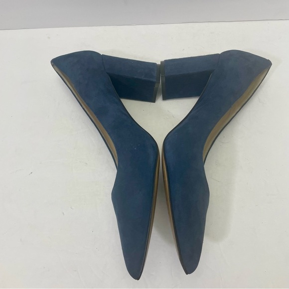 Marc Fisher Claire Navy Blue Suede Leather Pumps Size 11 - Picture 3 of 10